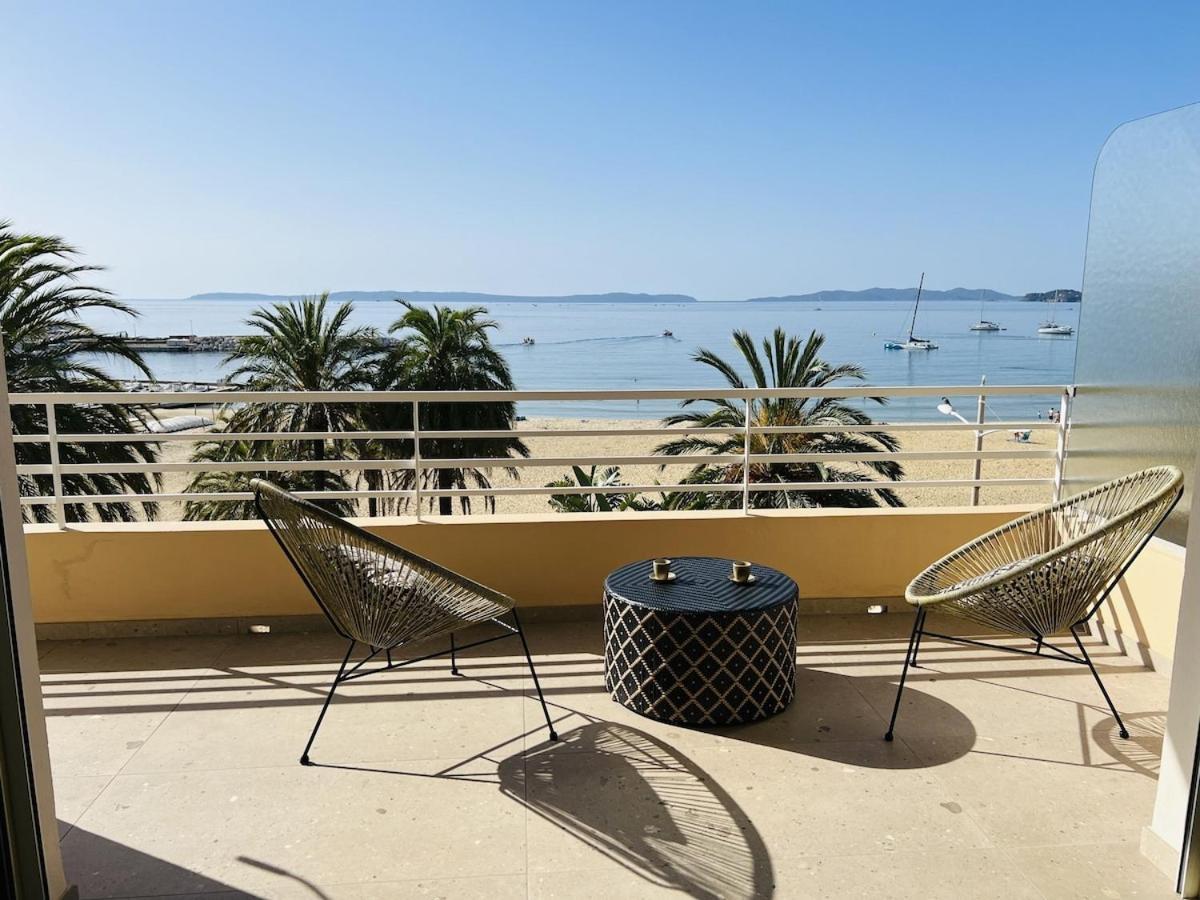 Appartement T3 Lumineux Traversant Totalement Neuf En Face De La Plage Front De Mer Vue Sur Les Iles Vue Mer Panoramique Assuree Residence De La Plage Centre Ville Du Lavandou 3Eme Etage Avec Ascenseur Appartement T3 Le Lavandou Dış mekan fotoğraf