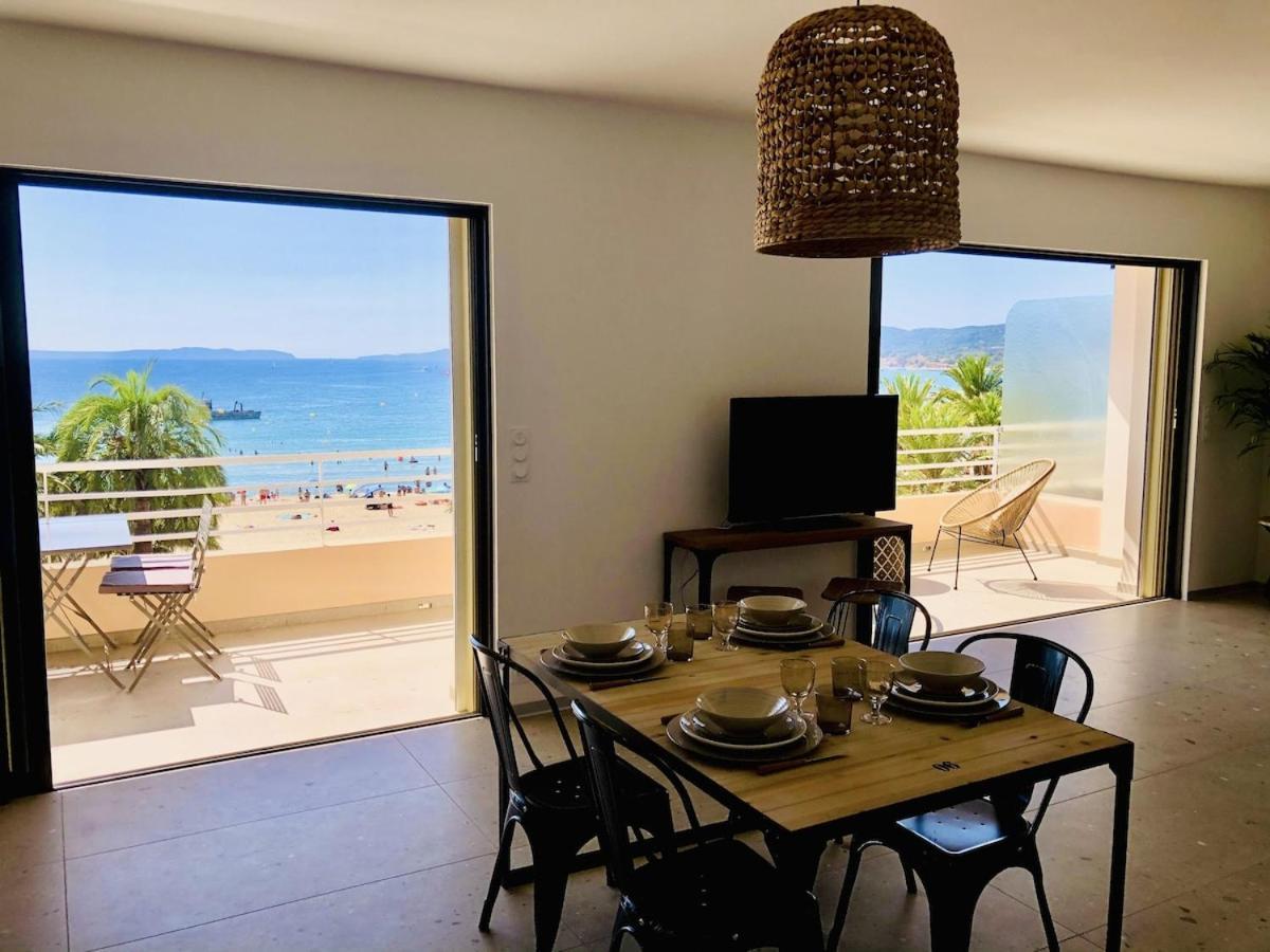 Appartement T3 Lumineux Traversant Totalement Neuf En Face De La Plage Front De Mer Vue Sur Les Iles Vue Mer Panoramique Assuree Residence De La Plage Centre Ville Du Lavandou 3Eme Etage Avec Ascenseur Appartement T3 Le Lavandou Dış mekan fotoğraf