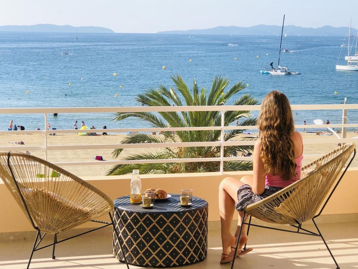 Appartement T3 Lumineux Traversant Totalement Neuf En Face De La Plage Front De Mer Vue Sur Les Iles Vue Mer Panoramique Assuree Residence De La Plage Centre Ville Du Lavandou 3Eme Etage Avec Ascenseur Appartement T3 Le Lavandou Dış mekan fotoğraf